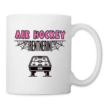 Air Hockey Rentnerin Air Hockeyspielerin Rente  - Tasse - Weiß - Rechts