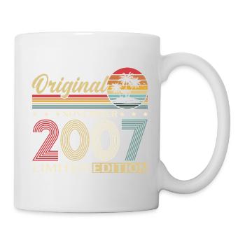 18. Geburtstag Original November Jahrgang 2007  - Tasse - Weiß - Rechts