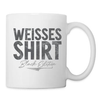 White Shirt Black Edition Funny Saying - Mug - white - Right