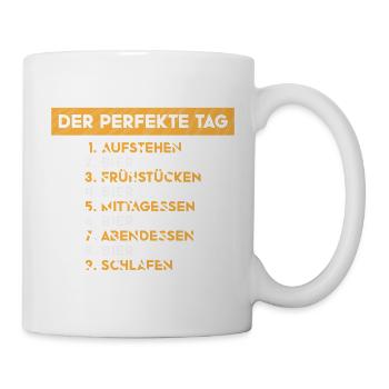 Bierliebhaber Bier Spruch Biertrinker Saufen - Tasse - Weiß - Rechts