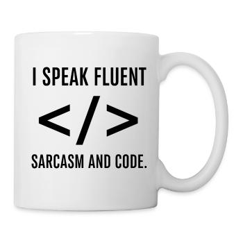 Ich spreche fließend Code - Tasse - Weiß - Rechts