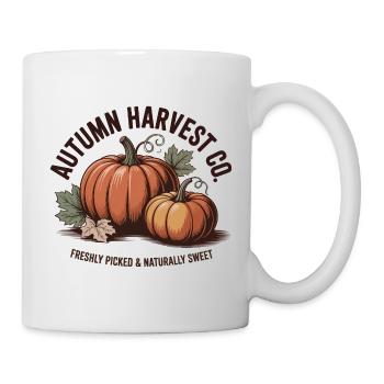 Publicité de fruits vintage – Citrouille - Mug blanc - blanc - Droite