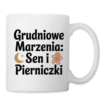 Dezemberträume: Schlaf und Lebkuchen - Tasse - Weiß - Rechts