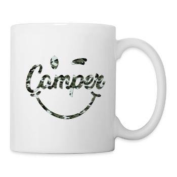 Camper Smile camouflage black white - Mug - white - Right