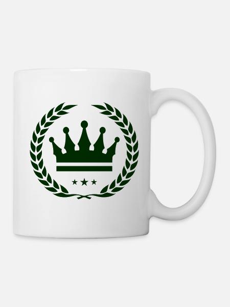 Krone Emblem - Tasse - Weiß
