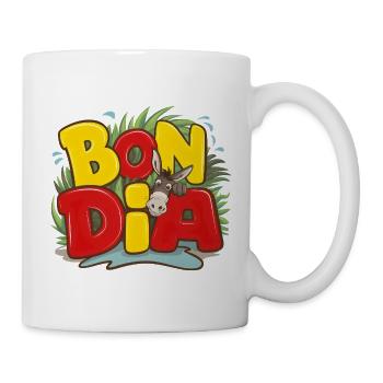 Bon Dia Catalonia Catalan Pride Greeting - Mug - white - Right