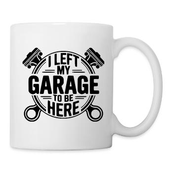 Devis mécanicien j’ai quitté mon garage - Mug blanc - blanc - Droite