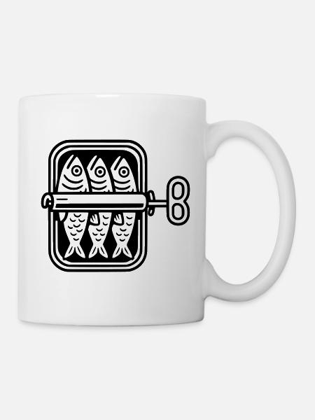 Les sardines peuvent - Mug blanc - blanc