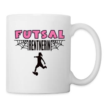 Futsal Rentnerin Futsalerin Rente Ruhestand - Tasse - Weiß - Rechts