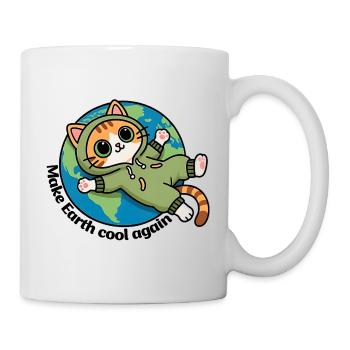 Sauver la planète terre, Make Earth cool again - Mug blanc - blanc - Droite