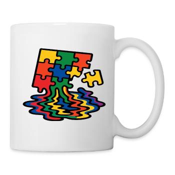 Rainbow Puzzle Tree Splash - Mug - white - Right
