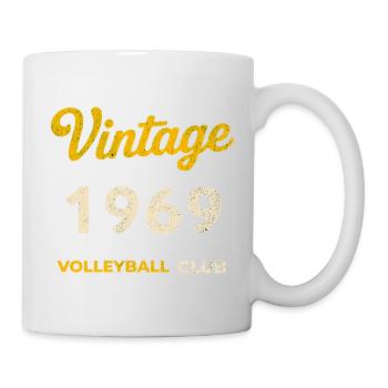 Millésime 1969 – Volleyball Club Rétro Année de naissance - Mug blanc - blanc - Droite