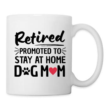 Retired Dog Mom Retirement - Mug - white - Right