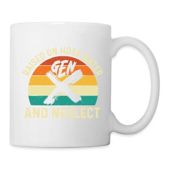La génération X a grandi avec de l’eau et de l’humour négligé - Mug blanc - blanc - Droite