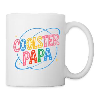 Coolster Papa Kosmischer Retro-Style - Tasse - Weiß - Rechts