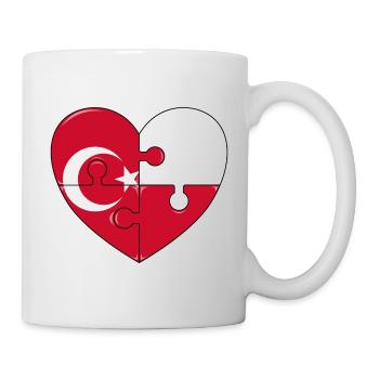 Puzzle Heart Flag Fusion - Mug - white - Right