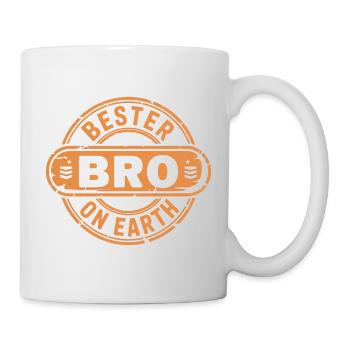 Bester Bro Bruder - Tasse - Weiß - Rechts