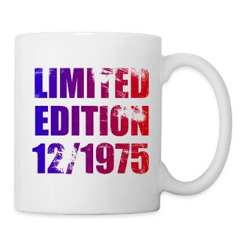 50e anniversaire Edition Limitée 12/1975 - Mug blanc - blanc - Droite