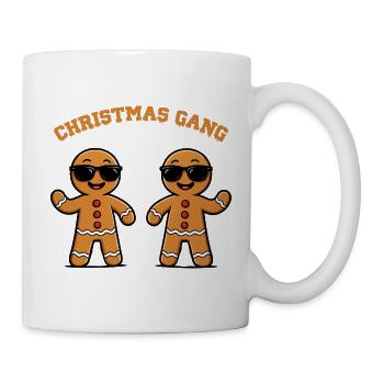 Gingerbread Duo Christmas Gang - Tasse - Weiß - Rechts