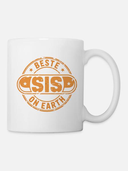 Beste Sis Schwester Geschenk - Tasse - Weiß