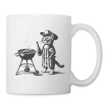 Cat BBQ Grill Hero - Mug - white - Right