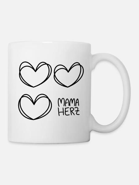 Cœur de maman - Mug blanc - blanc