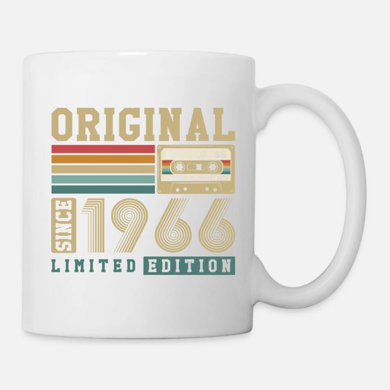 Original 1966 Vintage Vintage Anniversaire Rétro - Mug blanc - blanc