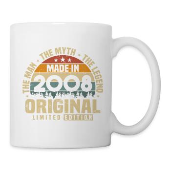Vintage 2008 Born Original Birthday Gift - Mug - white - Right
