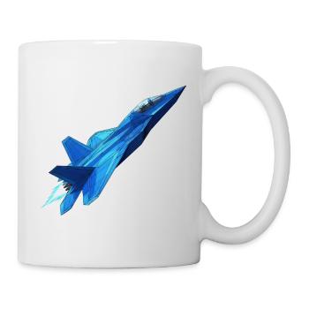 Blue Geometry Jet - Mug - white - Right