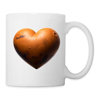 MARS-LIEBHABER – Frieden & Liebe - Tasse - Weiß - Rechts