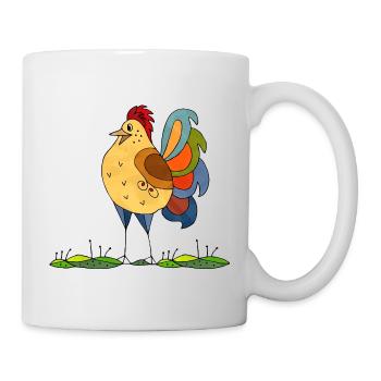 Coq - Mug blanc - blanc - Droite