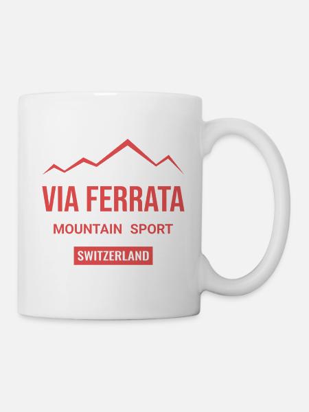 Via Ferrata Switzerland - Mug - white