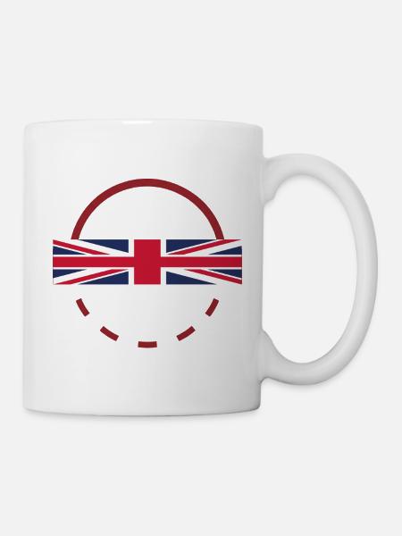 Union Jack Arc Emblem - Tasse - Weiß