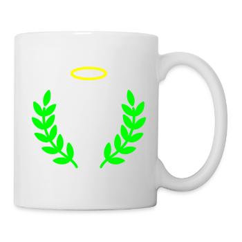 christian-cross-halo-laurel-1 - Mug - white - Right