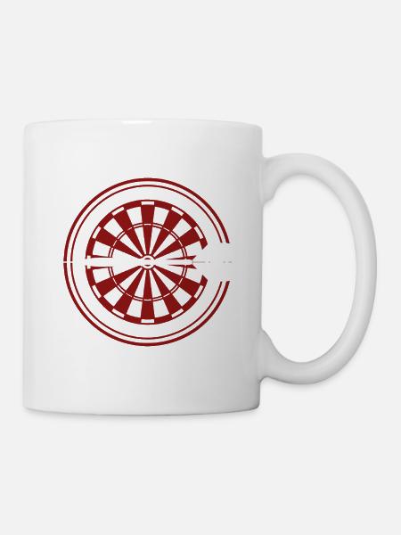 DARTS, STRONG BOARDS AND FAST DARTS - Tasse - Weiß