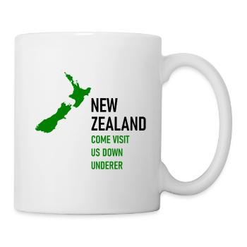 Nouvelle-Zélande - Venez nous rendre visite en dessous de l’océan - Mug blanc - blanc - Droite