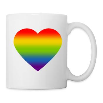 Rainbow_heart - Mug - white - Right
