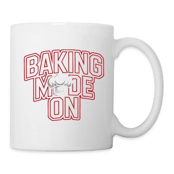 Backen Modus An - Kochhut Design - Tasse - Weiß - Rechts