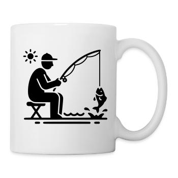 Fishing & Fishing | Petri Heil Hobby Logo - Mug - white - Right