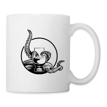 Tentakel weg von meinem Dram! - Tasse - Weiß - Rechts
