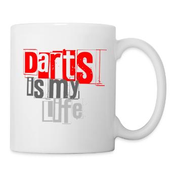 Dart, Darts c’est ma vie 1 - Mug blanc - blanc - Droite
