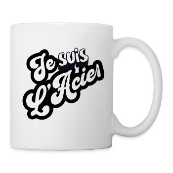 Je suis L’Acier – Typographie rétro - Mug blanc - blanc - Droite