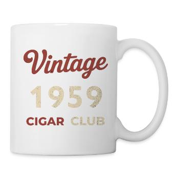 Vintage 1959 Cigar Club Retro Birth Year Gift - Mug - white - Right