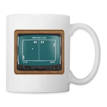 Tennis Cup Vintage Jannik and Carlos - Mug - white - Right