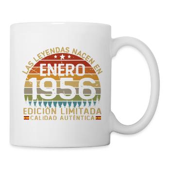 January 1956 Vintage 70 Years Birthday - Mug - white - Right