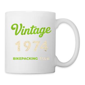 Vintage 1974 – Bikepacking Club Retro Birth Year - Mug - white - Right