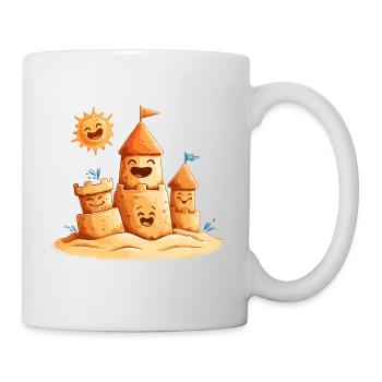 Sunny Sandcastle Laughing Towers - Mug - white - Right