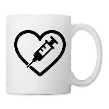 Heart + Nurse / Nurse – Super Parent I - Mug - white - Right