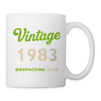 Vintage 1983 – Bikepacking Club Retro Birth Year - Mug - white - Right