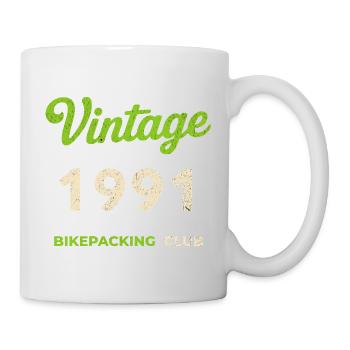 Millésime 1991 – Année de naissance rétro du Bikepacking Club - Mug blanc - blanc - Droite